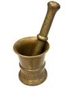 Vintage Solid Brass Mortar   Pestle Apothecary Pharmacy Kitchen Large Heavy Duty