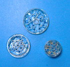 Lot  3 - 3 Assorted Vintage Clear Glass Flower Frogs  1 Ea  16  11    6 Hole