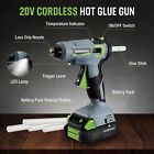 Workpro Cordless Hot Glue Gun Kit 20v Rechargeable Melt Glue Gun 12pc Glue Stick