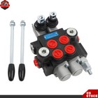 2 Spool Hydraulic Directional Control Valve 11gpm 3600 Psi Double Acting Bspp
