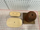 Nantucket Basket Molds 3 Pieces Wood