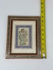 Vintage Persian Khatam Inlaid Picture Frame 9    X 7    With Art Dated February 1920