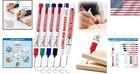 Durable 6 Color Permanent Marker Set With Waterproof Ink For Professionals