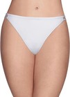 4 Prs Vanity Fair Illumination String Bikini 18108 Panty White Size-  5 6 7 8