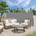Retractable Patio Side Awning Privacy Screen Privacy Divider With Sun Shade