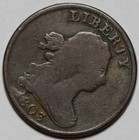 1803 Draped Bust Half Cent - Rotated Die - Us 1 2c Copper Coin