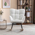 Rocking Chair Rocker Accent Chair Nursery Upholstered Rocker Chair Glider Chair