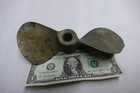 Antique Brass Or Bronze Two Blade Boat Propeller 377 G 1 2 Inch Bore No Key 7 In