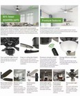 Hunter Channing 54  Brushed Nickel Finish Ceiling Fan With Remote  Led Light