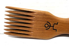 Howell  little Man  Tapestry Beater Fork Handcarved Wood Weaving Tool Rare Mint