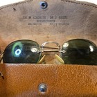 Atq Gold Filled Rx Sunglasses With Original Optometrist Leather Case