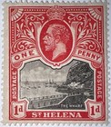 Travelstamps  St  Helena Stamps Scott  62 - 1d King George V Mint Moglh