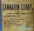 Nice Blue Wampole s Cannabis Tablets Antique Bottle W copy Marijuana Label