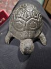 Vintage Cast Iron Hide A Key Turtle  Free Shipping 