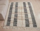 Morocca Rug Beni Ouarain Rug     Handmade Natural Wool Carpet  Berber