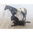 Vintage Breyer Family Appaloosa Stallion   Foal     Black Blanket     Usa Stamp