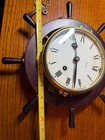 Vintage Schatz Royal Mariner 8 Day Jeweled Ship   s Wheel Clock