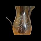 Vintage Islamic Arabic Etched Dallah Coffee Pot 11 5    Middle Eastern