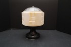 Antique Art Deco  skyscraper  Milk clear Glass Ceiling Light Fixture Chandelier