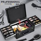 Professional Barber Tool Case With Sliding Tray  Hair Clippers Organizer   Trave