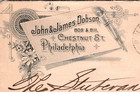 Advertising  1893 John   James Dobson Philadelphia Pa To Binghamton Ny Sc  231
