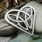 Celtic Brooch Scottish Irish Wiccan Scottish Pagan Ladies Heart Gift Pin