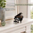 Broadway Gifts Black Baby Grand Piano Music Box With Bench And Black Case