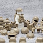 Multipack Desert Ops Tan Blocks Gun Armor Helmet Lot For Minifigures Cone01