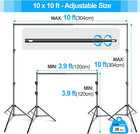 10 X 10 Ft Photo Video Studio Heavy Duty Adjustable Backdrop Support System Kit 