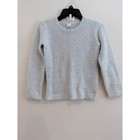 Harper Canyon Girls Silver Metallic Eyelash Knit Fuzzy Shimmer Sweater Size 4