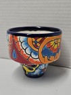 Mexican Talavera Pottery Small Hand Painted Planter Pot Colorful