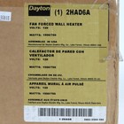 Dayton 2had6a Fan Forced Wall Heater 120v 1500 750w Open Box