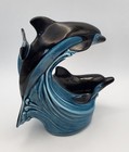 Dolphin Poole Pottery Large Vintage 1970s Ornament 11in L X 3 5in W X 7 5in H 