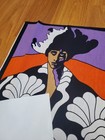 Awesome Rare Vintage Mid Century Retro 70s 60s Vampire Man Psychedelic Fabric 