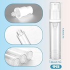 4 Pcs Empty Airless Pump Bottles  Refillable Clear Travel Pump Bottle Lotion    
