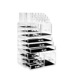 Large Acrylic Cosmetic Makeup Organizer Jewelry Drawer Storage Box Display Case