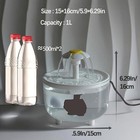 1l Usb Quiet Pet Water Fountain  Automatic Cat And Dog Drinking Bowl System