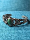 Vintage Turquoise Cuff Bracelet Fred Harvey Trading Post Era Native American