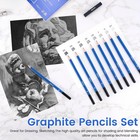 20pc Artist Sketch Drawing Set Graphite Charcoal Pencils Pads Art Kit Gift Set