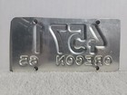 Vintage 1965 Oregon Motorcycle License Plate