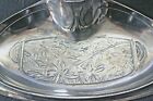 Antique Inkwell And Tray Silver Plate Art Deco Art Nouveau Style