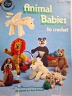 Animal Babies Plush Stuffed Crochet Pattern Vtg Boye Unicorn Cat Bear Lion Toy