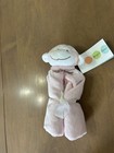 Angel Dear Pink White Monkey Security Blanket Lovey Plush Baby Toy