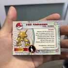 Rare Vintage Pokemon  65 Alakazam 1999 Topps Silver Foil Tv Anime Series Nm