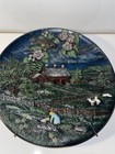 Set Of 4 Vintage Hand Painted Byron Molds Seasons Night Scene With Hangers