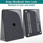 For Macbook Pro 13 Inch Case 2022 2021 2020 2019 2018 2017 2016 Glitter Black