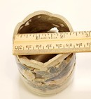 Handmade Studio Art Pottery Stoneware Bird Candle Votive Cut Out Artist Signed 