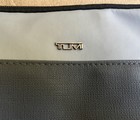 New Tumi For Delta Small Gray Zip Pouch Soft Sided Travel Bag Toiletry Case 8x6