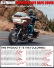 Pair Chrome Aluminum Rear Axle Nut Caps Cover For Harley Softail Flst Fxst