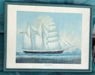 Sailing Ships  Three  3  Prints Of 19th Century Boats  Framed With Descriptions